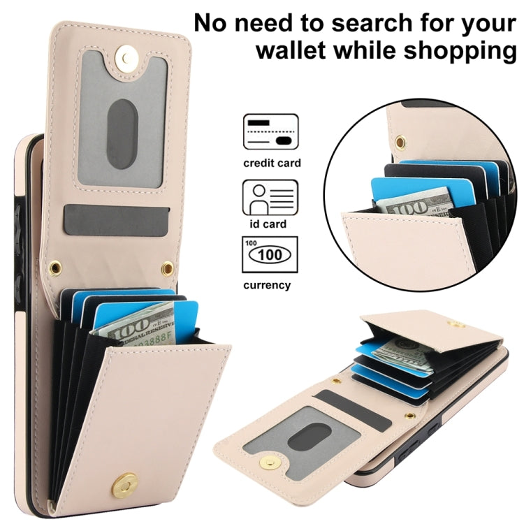 For Samsung Galaxy S24 5G YM015 Crossbody Rhombic Card Bag RFID Phone Case