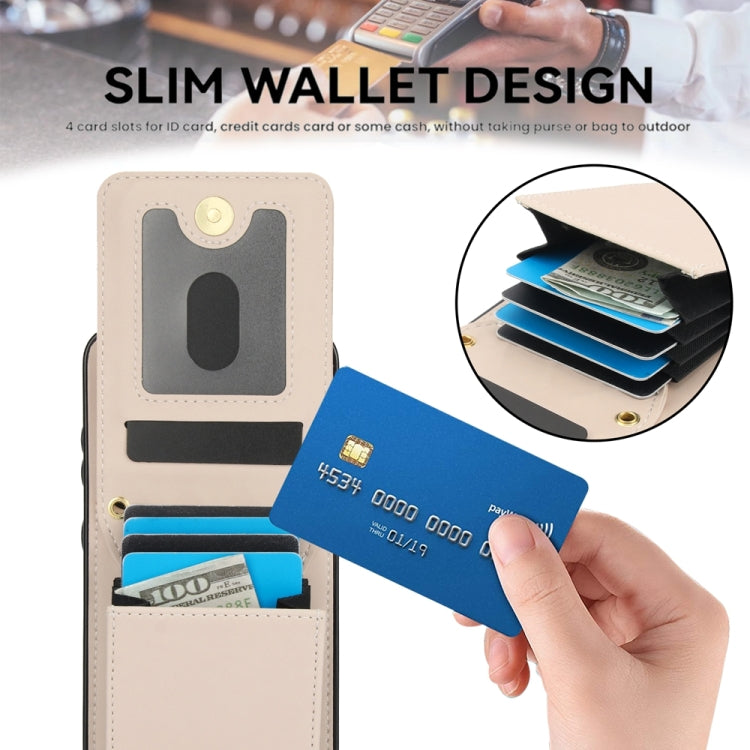 For Samsung Galaxy S24 5G YM015 Crossbody Rhombic Card Bag RFID Phone Case