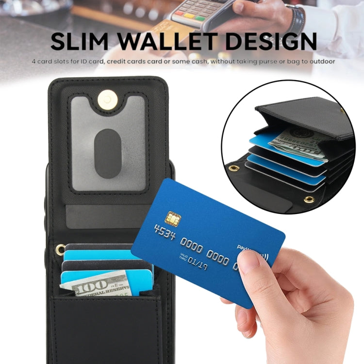 For Samsung Galaxy S21 5G YM015 Crossbody Rhombic Card Bag RFID Phone Case