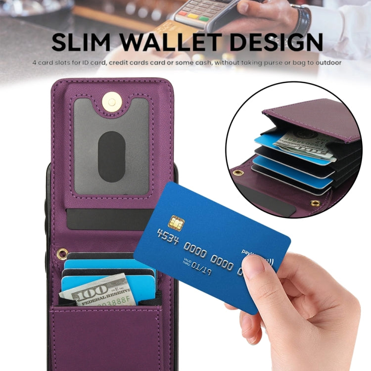 For Samsung Galaxy S21 5G YM015 Crossbody Rhombic Card Bag RFID Phone Case