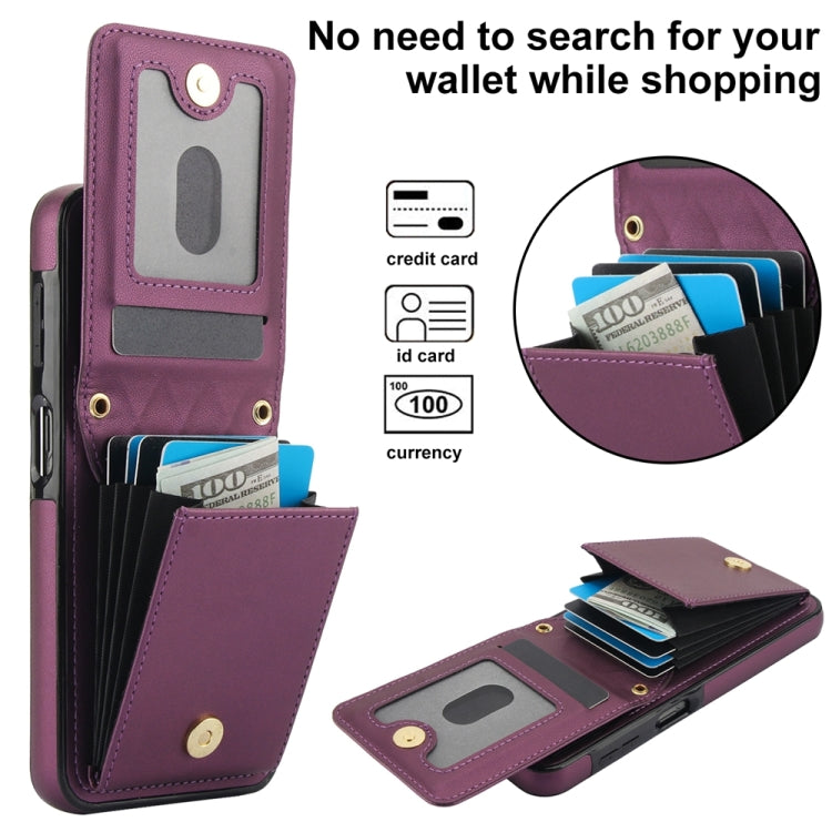 For Samsung Galaxy A14 4G / 5G YM015 Crossbody Rhombic Card Bag RFID Phone Case