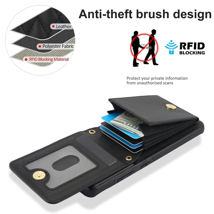 For Samsung Galaxy S21 Ultra 5G YM015 Crossbody Rhombic Card Bag RFID Phone Case