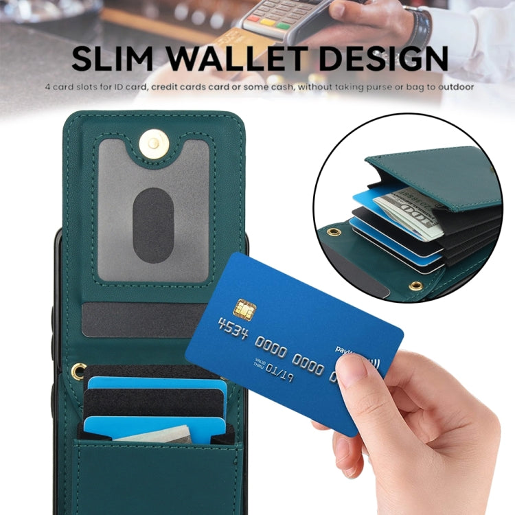 For Samsung Galaxy S21 Ultra 5G YM015 Crossbody Rhombic Card Bag RFID Phone Case