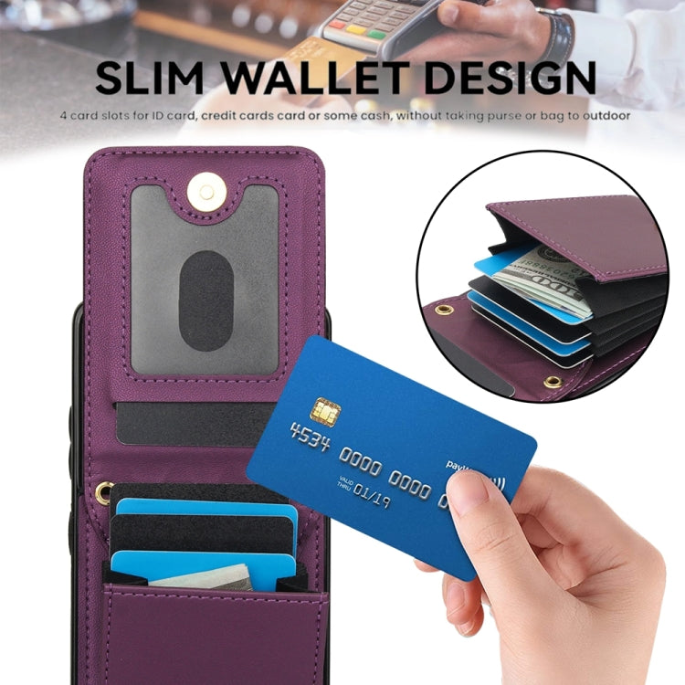 For Samsung Galaxy S21 Ultra 5G YM015 Crossbody Rhombic Card Bag RFID Phone Case