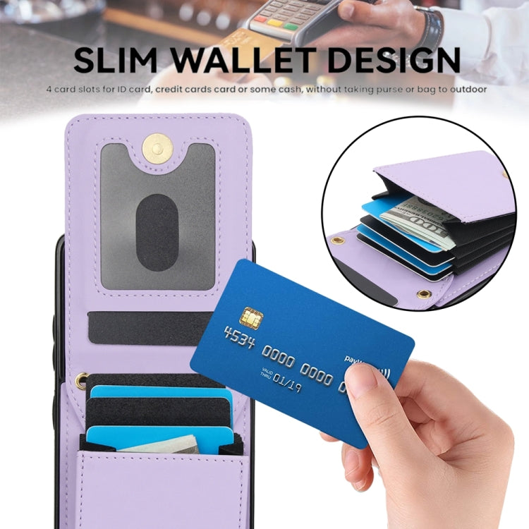 For Samsung Galaxy S21 Ultra 5G YM015 Crossbody Rhombic Card Bag RFID Phone Case