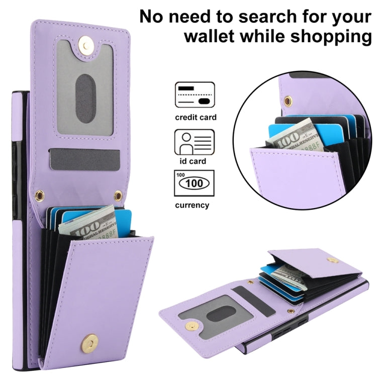 For Samsung Galaxy S23 Ultra 5G YM015 Crossbody Rhombic Card Bag RFID Phone Case