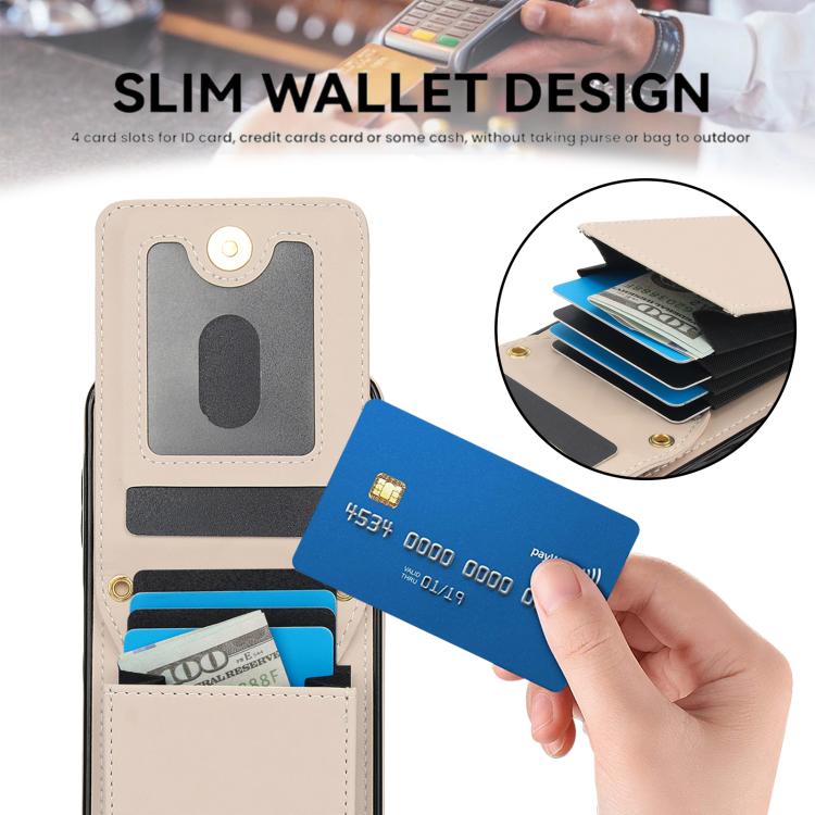 For Samsung Galaxy S25 5G YM015 Crossbody Rhombic Card Bag RFID Phone Case