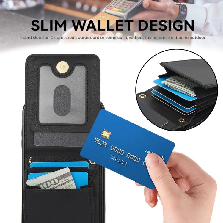 For Samsung Galaxy S25 5G YM015 Crossbody Rhombic Card Bag RFID Phone Case