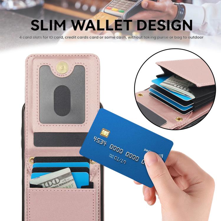 For Samsung Galaxy S25 5G YM015 Crossbody Rhombic Card Bag RFID Phone Case