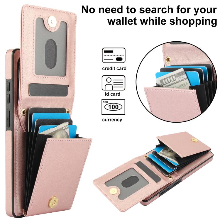 For Samsung Galaxy S25 Ultra 5G YM015 Crossbody Rhombic Card Bag RFID Phone Case