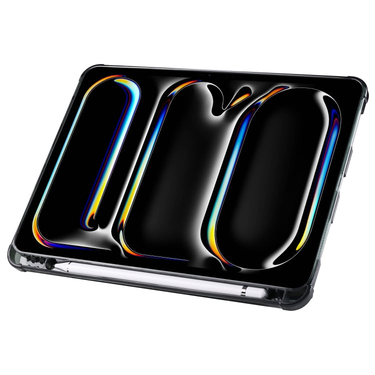 For iPad Pro 13 2025 / 2024 Multi-folding TPU Leather Smart Tablet Case with Pen Slot
