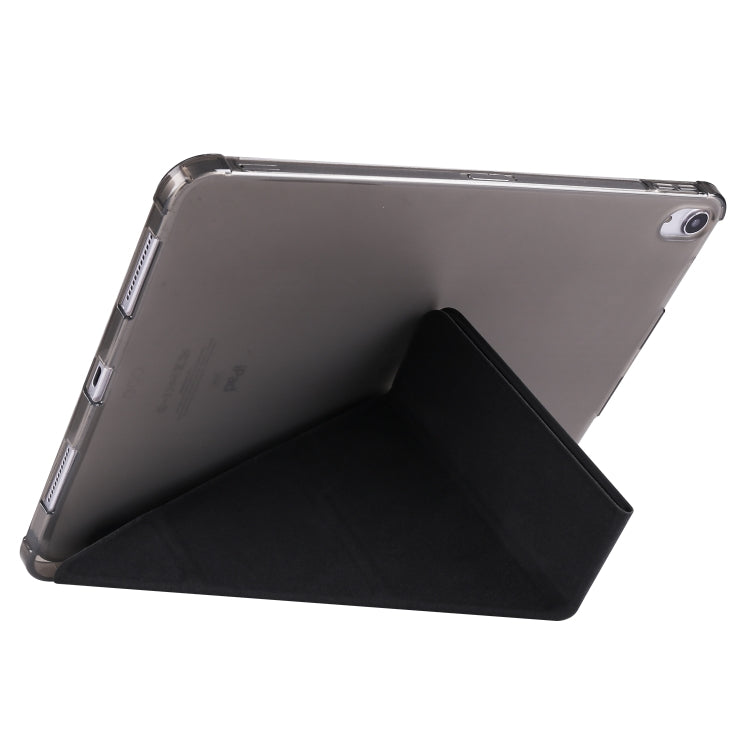 For iPad Pro 13 2025 / 2024 Multi-folding TPU Leather Smart Tablet Case with Pen Slot