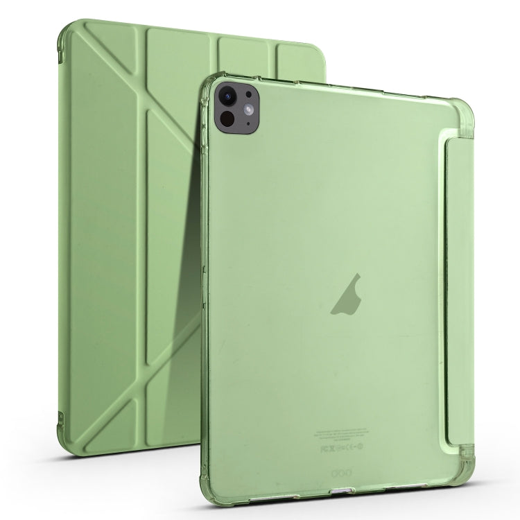 For iPad Pro 13 2025 / 2024 Multi-folding TPU Leather Smart Tablet Case with Pen Slot