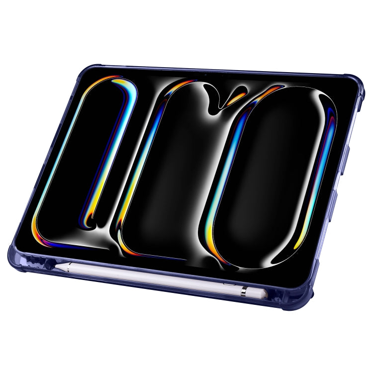 For iPad Pro 13 2025 / 2024 Multi-folding TPU Leather Smart Tablet Case with Pen Slot