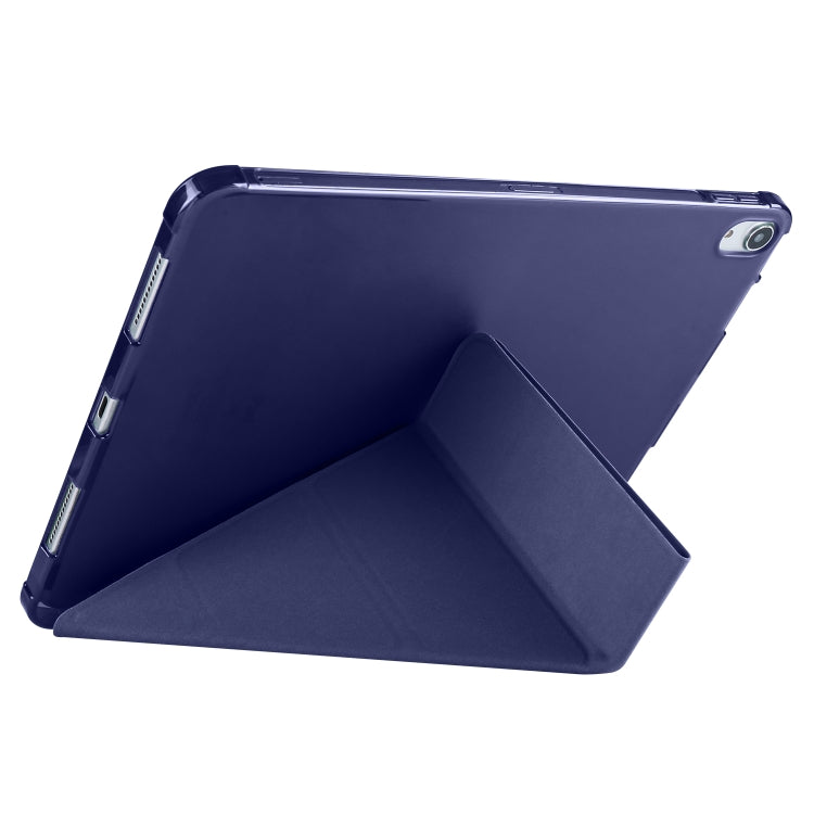 For iPad Pro 13 2025 / 2024 Multi-folding TPU Leather Smart Tablet Case with Pen Slot
