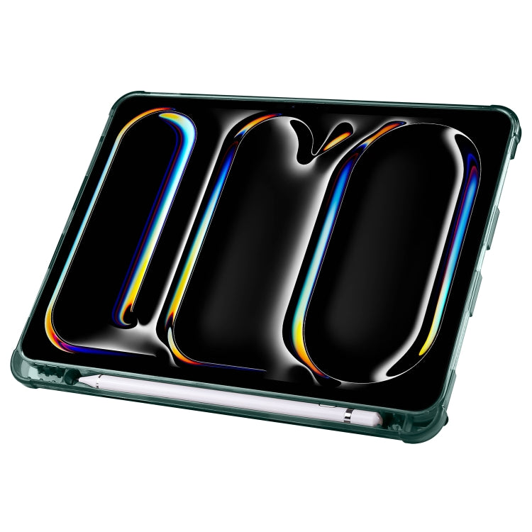 For iPad Pro 13 2025 / 2024 Multi-folding TPU Leather Smart Tablet Case with Pen Slot