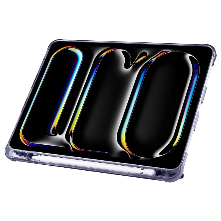 For iPad Pro 13 2025 / 2024 Multi-folding TPU Leather Smart Tablet Case with Pen Slot