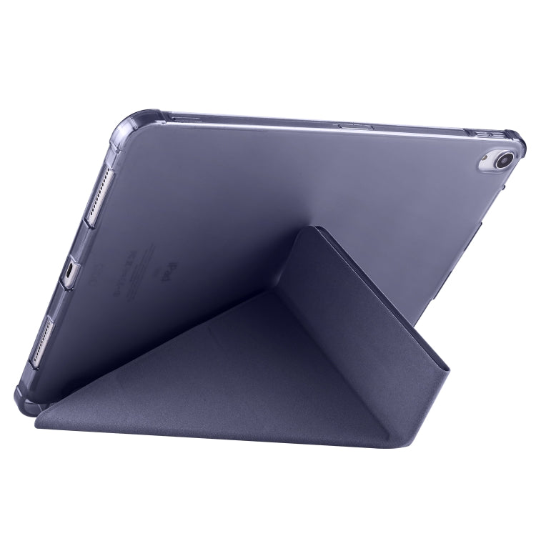 For iPad Pro 13 2025 / 2024 Multi-folding TPU Leather Smart Tablet Case with Pen Slot
