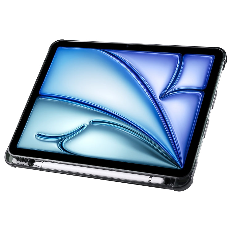 For iPad Air 11 2026 / 2025 / 2024 Multi-folding TPU Leather Smart Tablet Case with Pen Slot