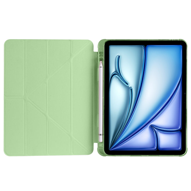 For iPad Air 11 2026 / 2025 / 2024 Multi-folding TPU Leather Smart Tablet Case with Pen Slot