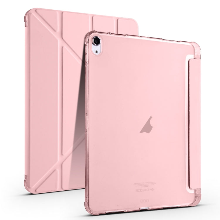 For iPad Air 11 2026 / 2025 / 2024 Multi-folding TPU Leather Smart Tablet Case with Pen Slot