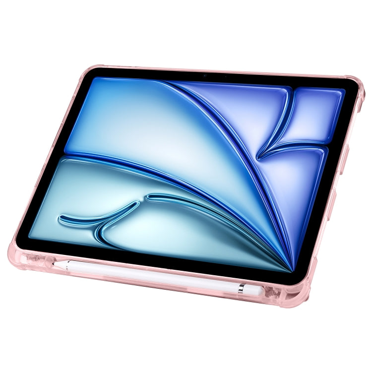 For iPad Air 11 2026 / 2025 / 2024 Multi-folding TPU Leather Smart Tablet Case with Pen Slot