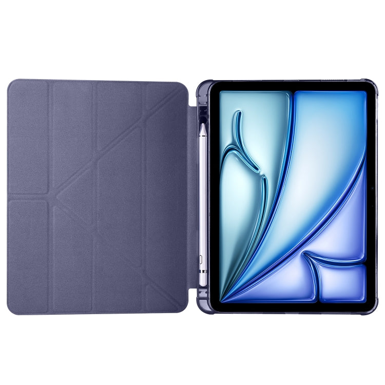 For iPad Air 11 2026 / 2025 / 2024 Multi-folding TPU Leather Smart Tablet Case with Pen Slot
