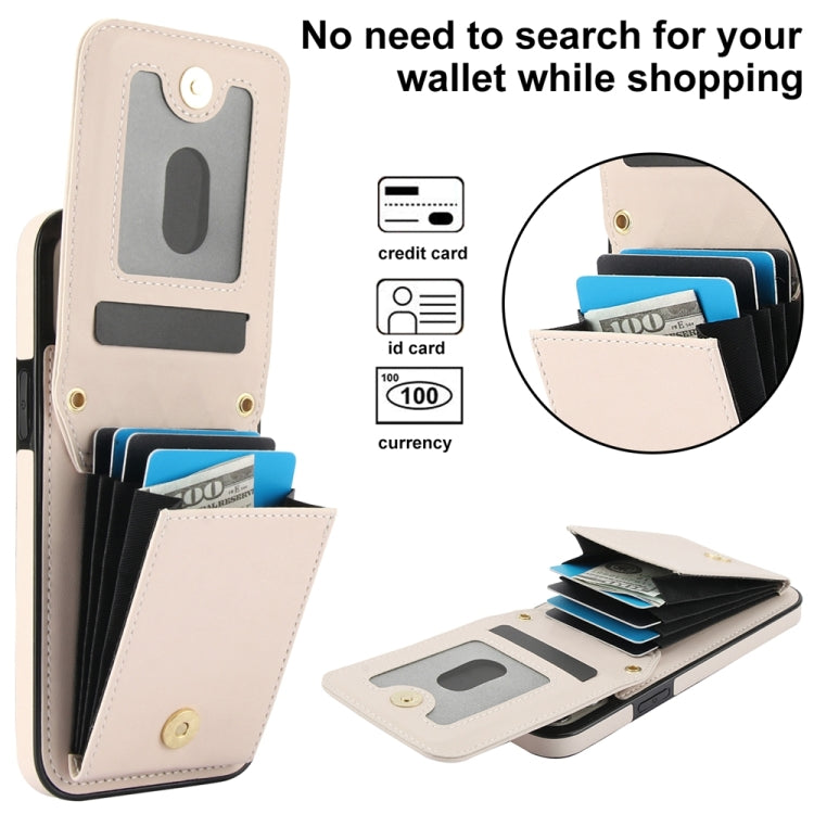 For iPhone 15 Plus YM015 Crossbody Rhombic Card Bag RFID Phone Case