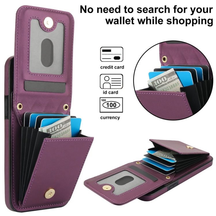 For iPhone 13 Pro Max YM015 Crossbody Rhombic Card Bag RFID Phone Case