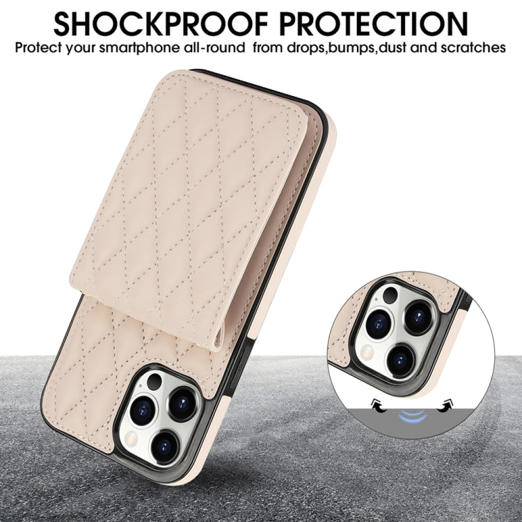 For iPhone 11 Pro YM015 Crossbody Rhombic Card Bag RFID Phone Case