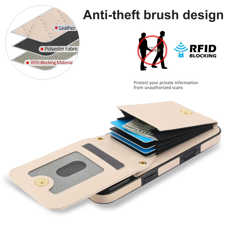 For iPhone 16 Pro Max YM015 Crossbody Rhombic Card Bag RFID Phone Case