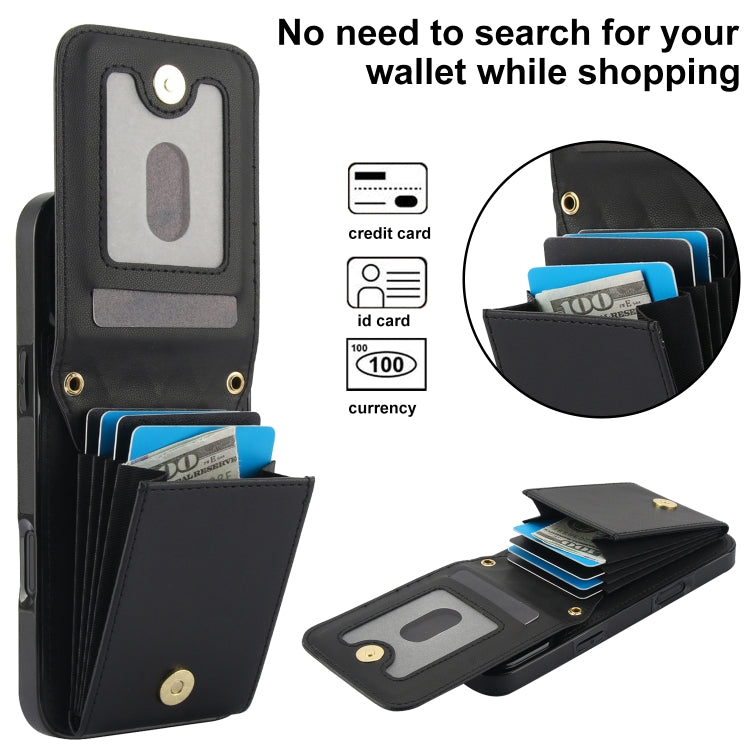 For iPhone 16 Plus YM015 Crossbody Rhombic Card Bag RFID Phone Case