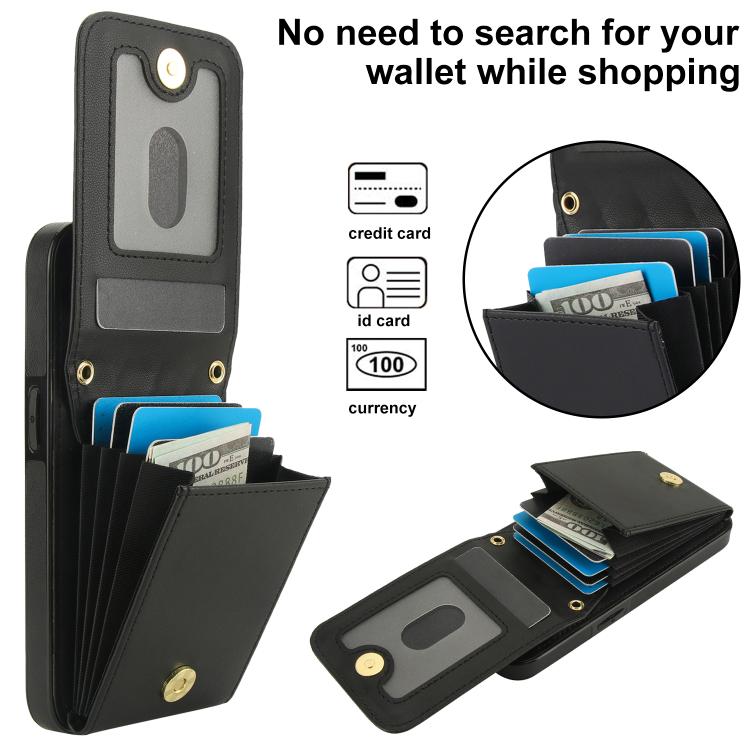 For iPhone 16e / 17e YM015 Crossbody Rhombic Card Bag RFID Phone Case