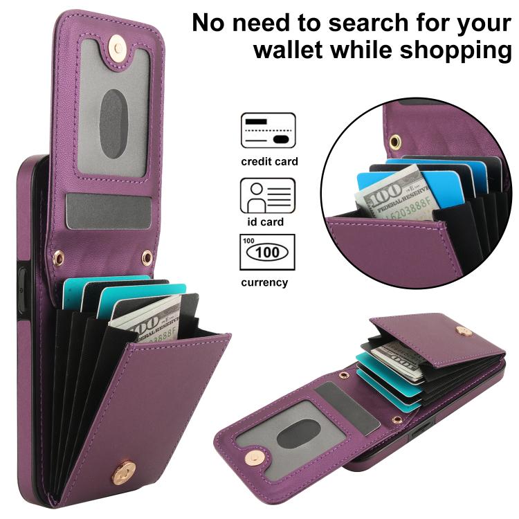 For iPhone 16e / 17e YM015 Crossbody Rhombic Card Bag RFID Phone Case