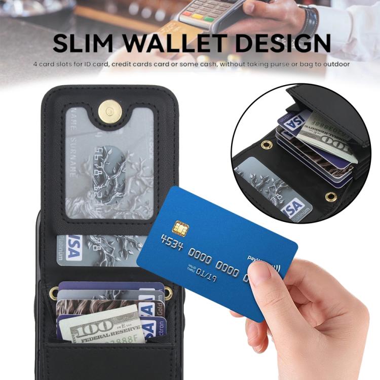 For iPhone 17 YM015 Crossbody Rhombic Card Bag RFID Phone Case