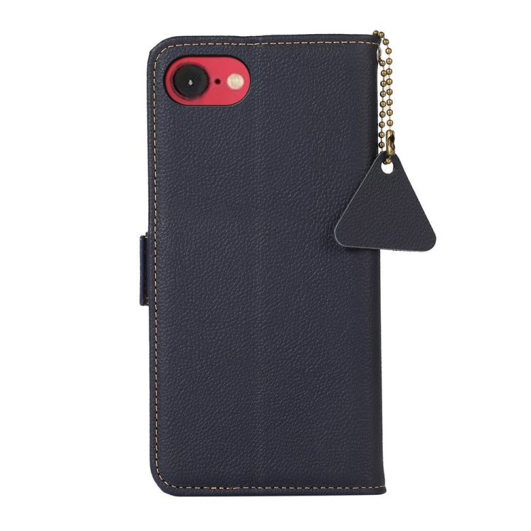 For iPhone 16e / 17e Side-Magnetic TJ Genuine Leather RFID Phone Case