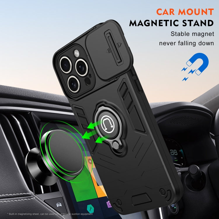 For iPhone 15 Pro Max Camshield Ring Holder Phone Case