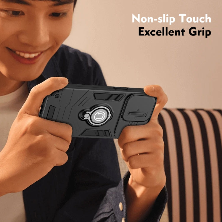 For iPhone 15 Pro Max Camshield Ring Holder Phone Case