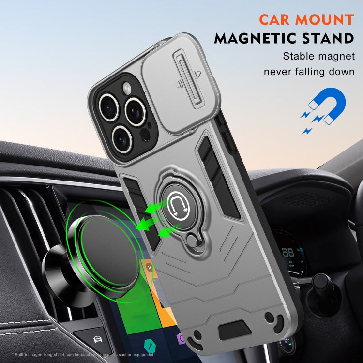 For iPhone 15 Pro Max Camshield Ring Holder Phone Case