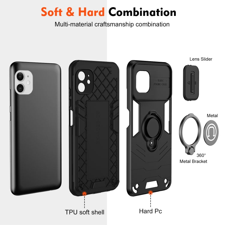 For iPhone 11 Camshield Ring Holder Phone Case