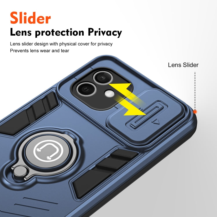 For iPhone 12 Camshield Ring Holder Phone Case