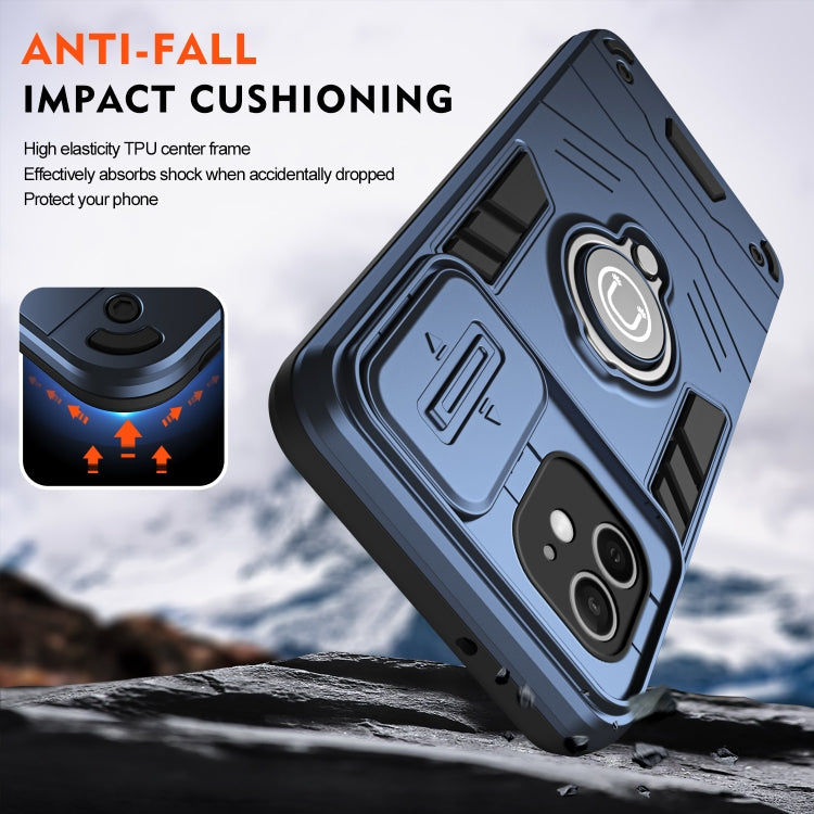 For iPhone 12 Camshield Ring Holder Phone Case