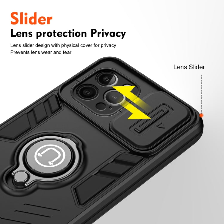 For iPhone 12 Pro Max Camshield Ring Holder Phone Case