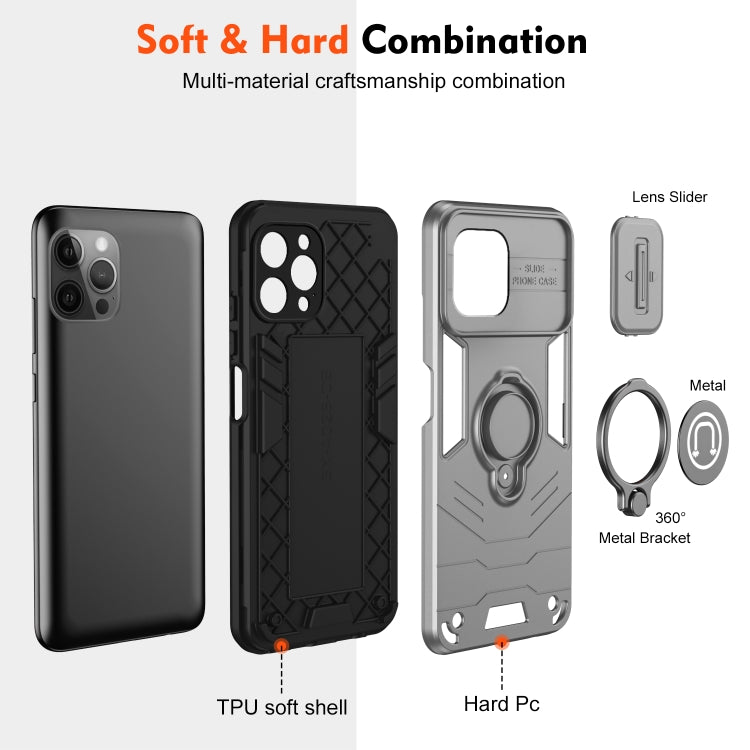 For iPhone 12 Pro Max Camshield Ring Holder Phone Case