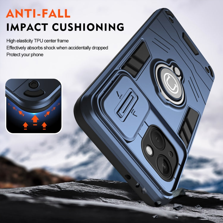 For iPhone 13 Camshield Ring Holder Phone Case