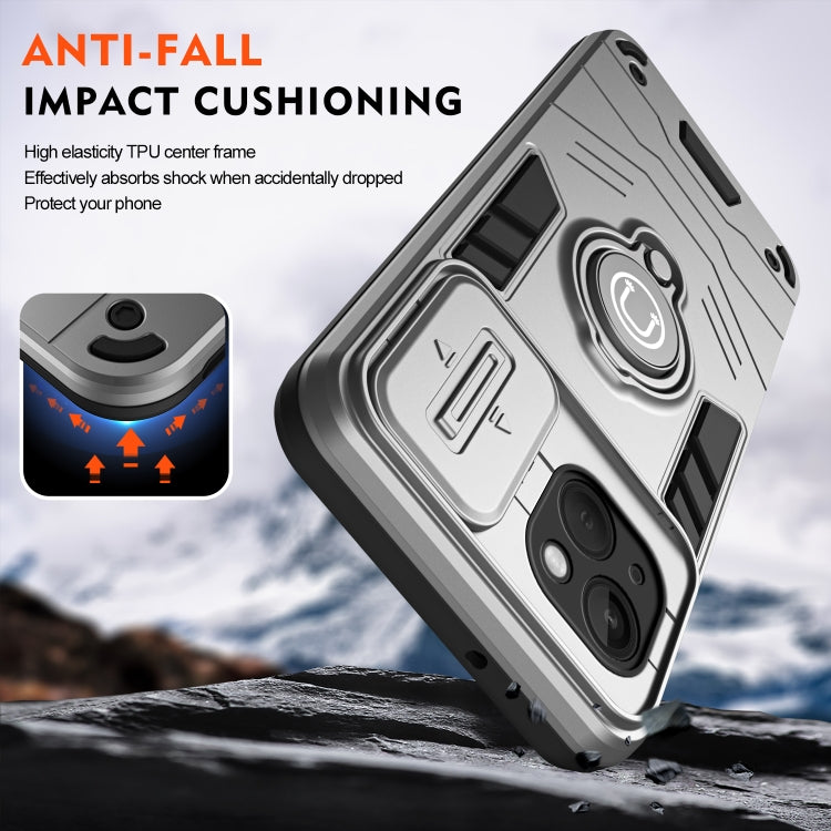 For iPhone 13 Camshield Ring Holder Phone Case