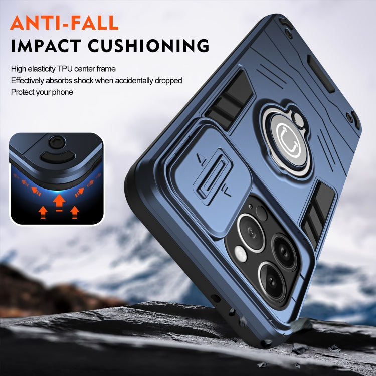 For iPhone 13 Pro Max Camshield Ring Holder Phone Case