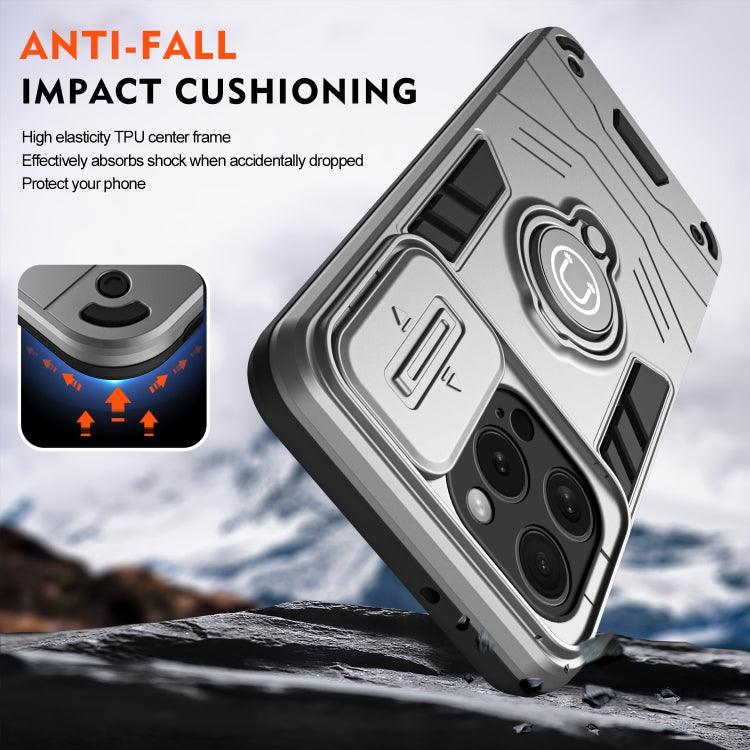 For iPhone 15 Pro Camshield Ring Holder Phone Case