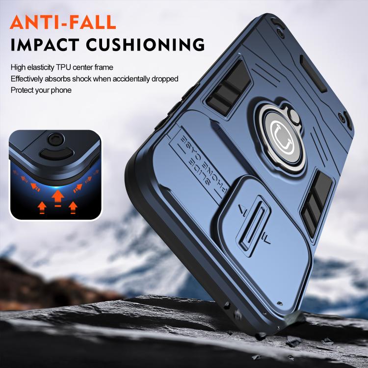 For iPhone 17 Camshield Ring Holder Phone Case