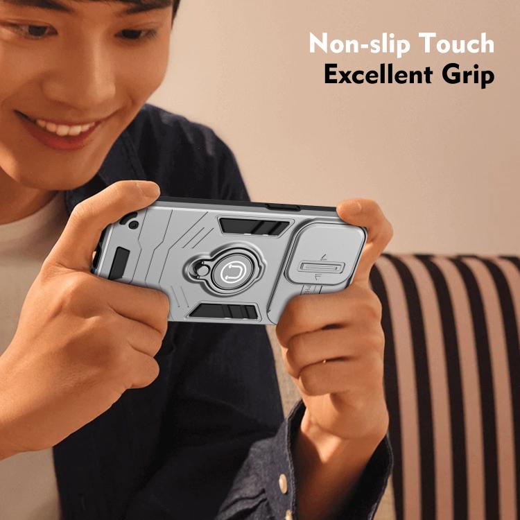 For iPhone 17 Camshield Ring Holder Phone Case